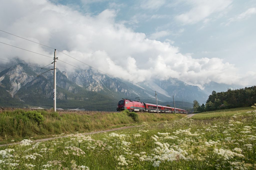 Arrivo in treno in Tirolo