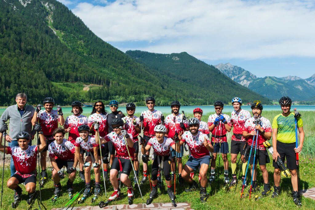 Eine Woche lang war das mexikanische Langlauf Nationalteam zu Gast am Achensee. ©Achensee Tourismus