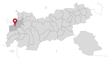 Karte/Verortung Lechtal