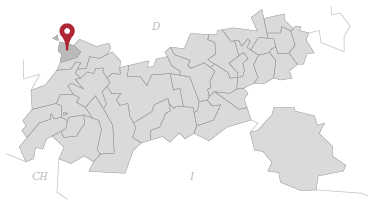 Karte/Verortung Tannheimer Tal