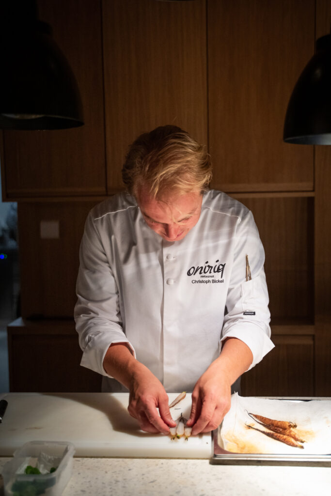 Toque chef Christoph Bickel from restaurant Oniriq