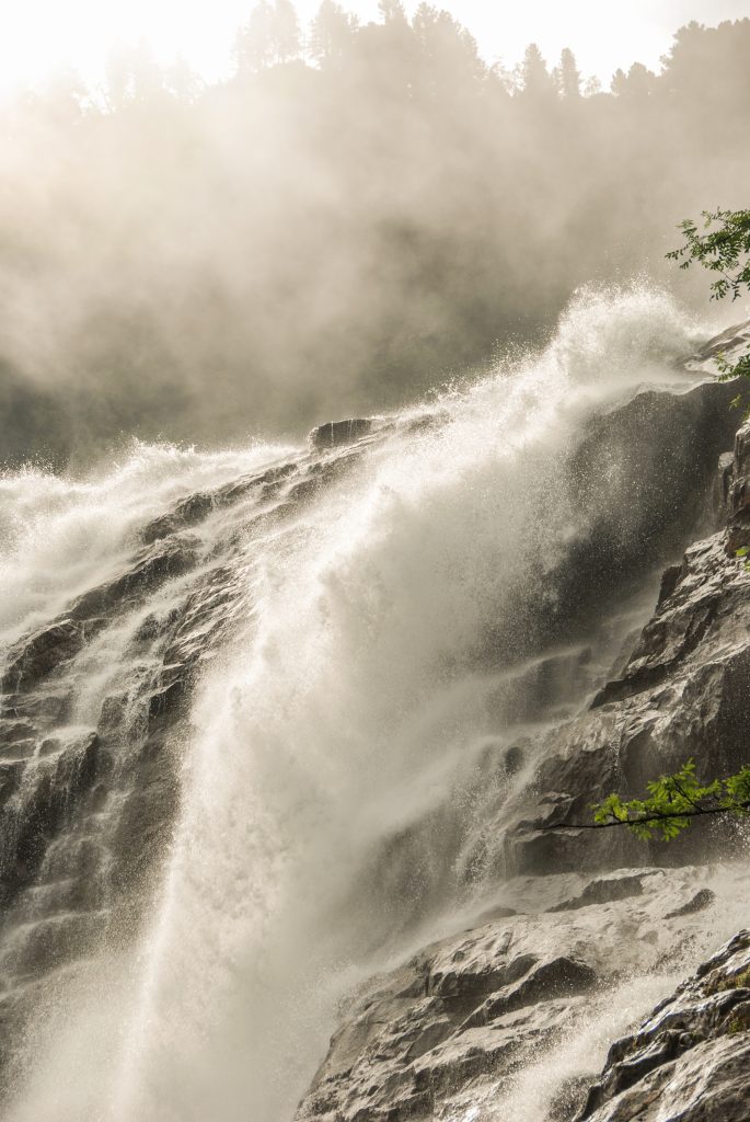Der Grawa Wasserfall in Neustift
