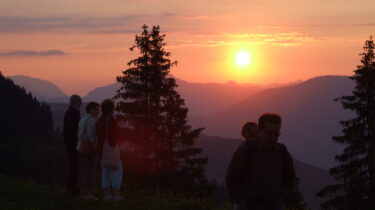 Sonnenuntergang Sonnwend am Markbachjoch Wildschönau