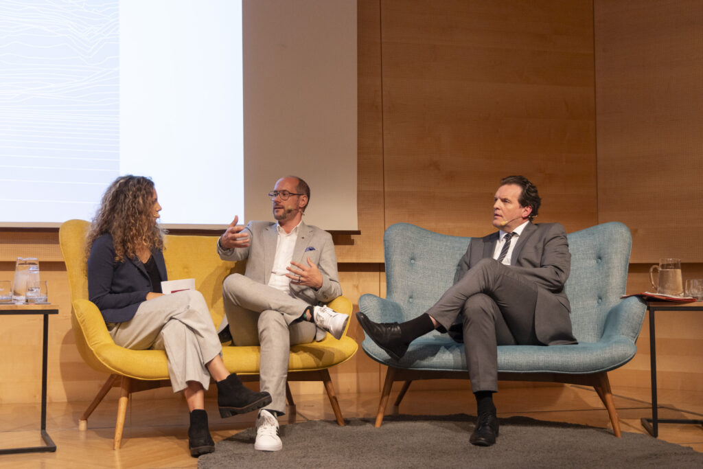 Mobilitätslandesrat René Zumtobel (re.) und Tourismuslandesrat Mario