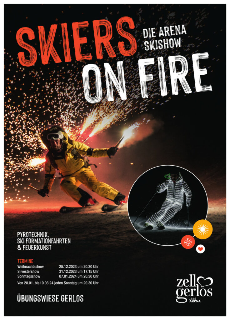 Skiers on fire die Arena Skishow 20232024 Presse.Tirol