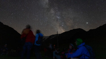 Hiking under starry night skies in the Kaunertal Valley
