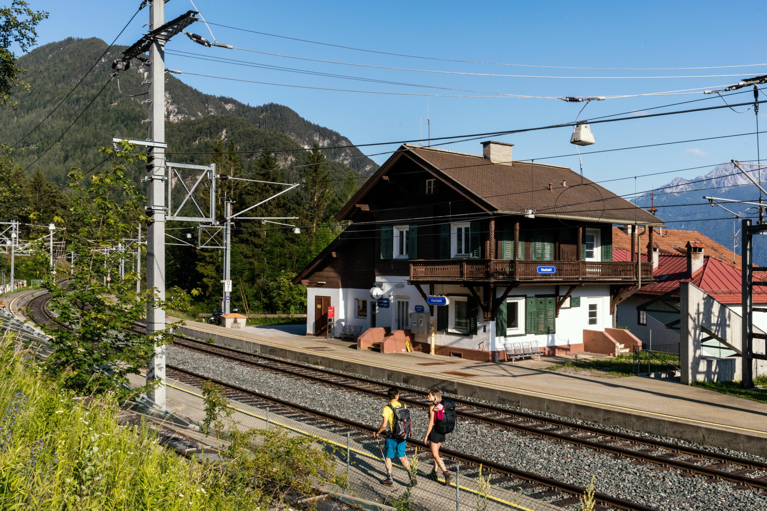 Dalla stazione ferroviaria di Hochzirl direttamente sul sentiero escursionistico