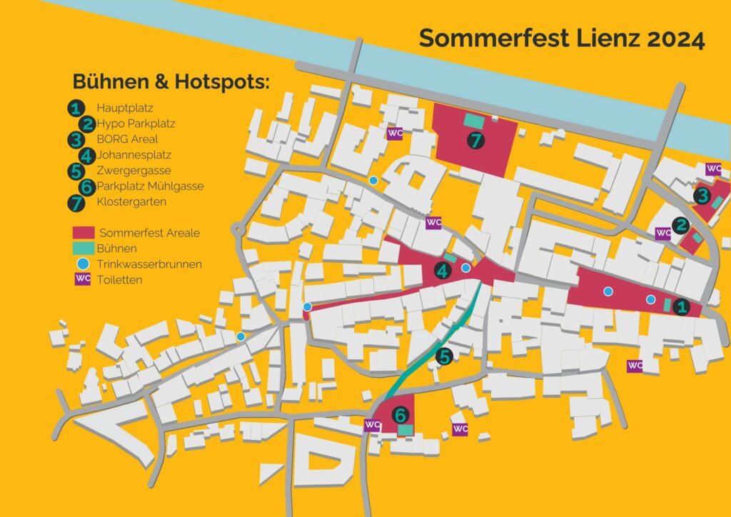 Bühnenplan Sommerfest Lienz 2024