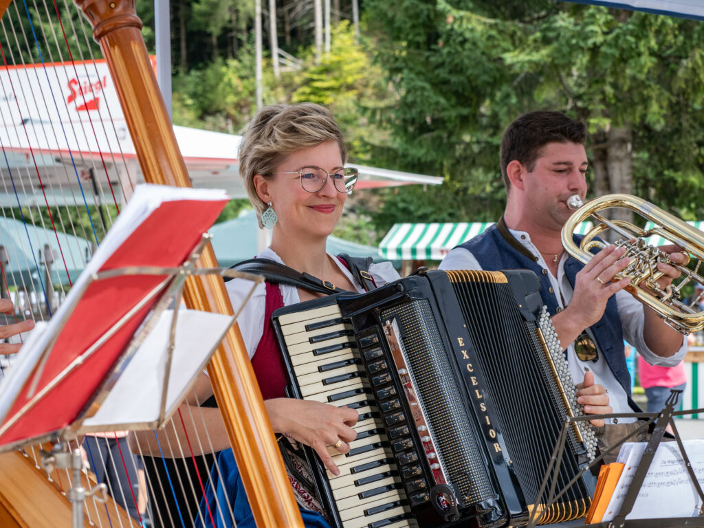 Flotte Musik beim Almabtriebsfest