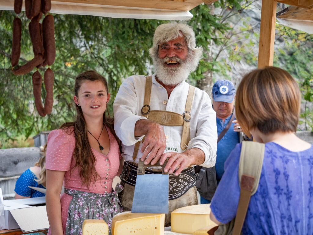 Käsespezialitäten von Johann Schönauer beim Almabtriebsfest