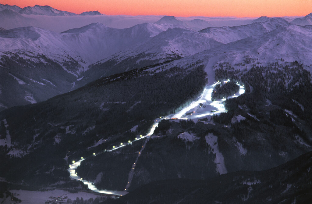 Nachtskifahren auf der Bergeralm