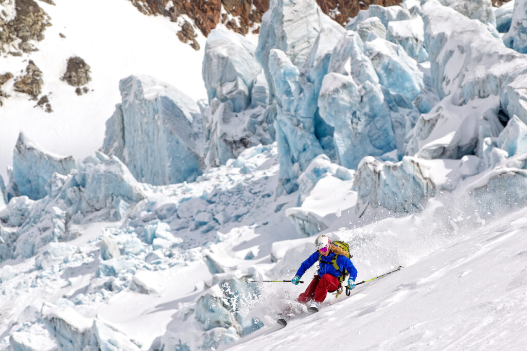 Freeriden am Kaunertaler Gletscher - in diesem Winter gibt`s nur für Frauen ein exclusives Camp vom 07.-09. MÄrz 2025.