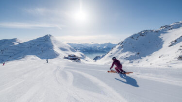 Skifahrer in Hochzillertal