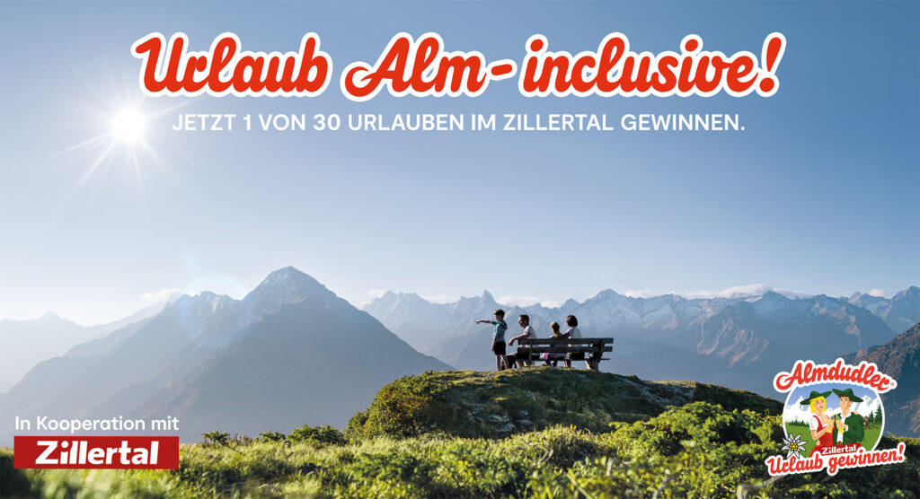 Gewinnspiel Zillertal x Almdudler