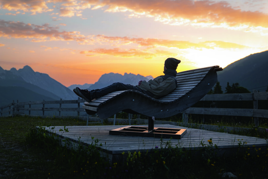Alba sulla vetta Gschwandtkopf a Seefeld