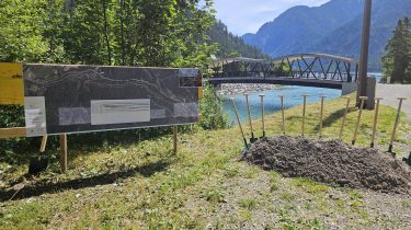 Spatenstich Radweg Plansee-Reutte