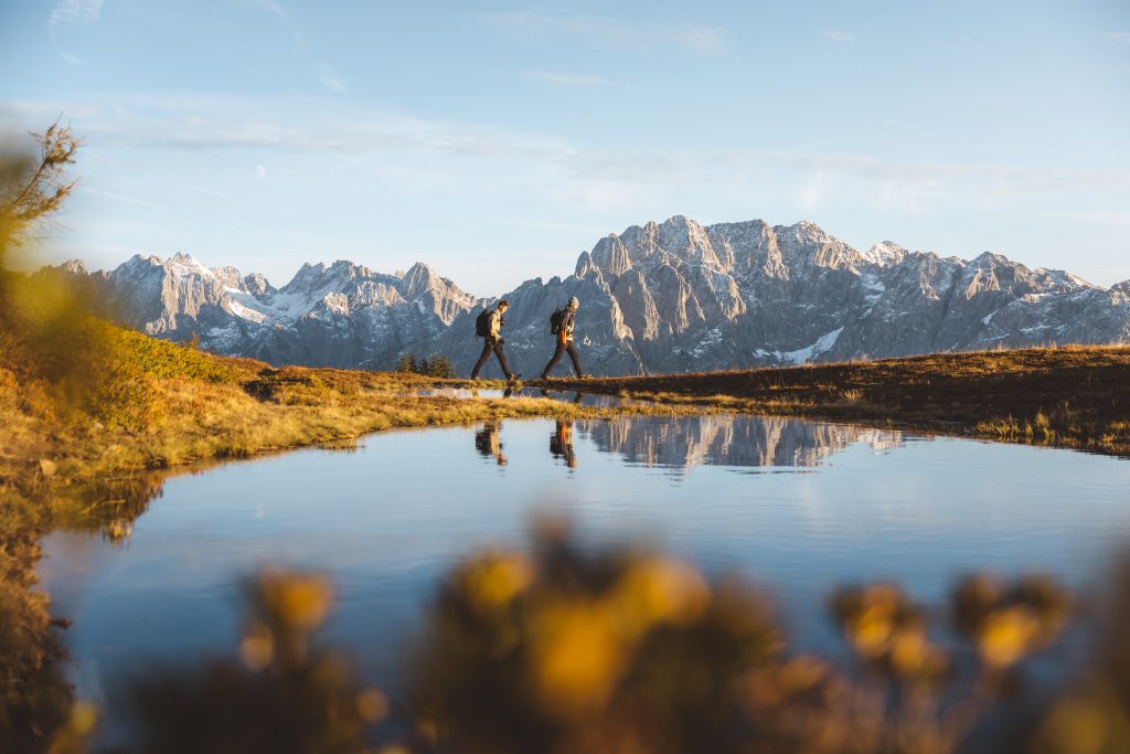 Wandererlebnis Hochstein mit Blick auf die Lienzer Dolomiten