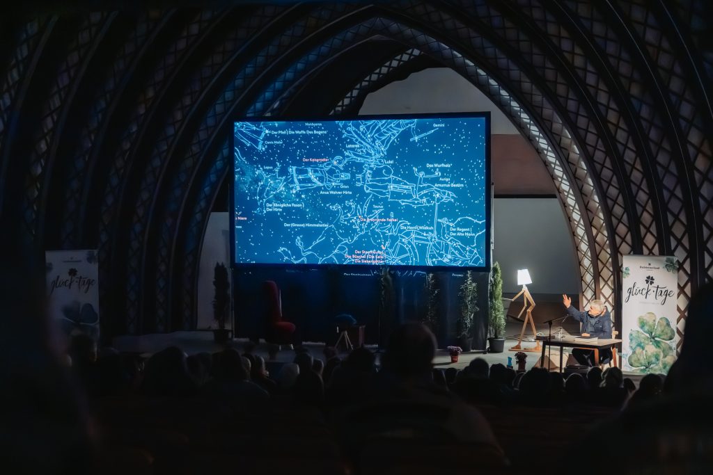 Raoul Schrott im Kufsteinerland erklärt seinen Atlas der Sternenhimmel