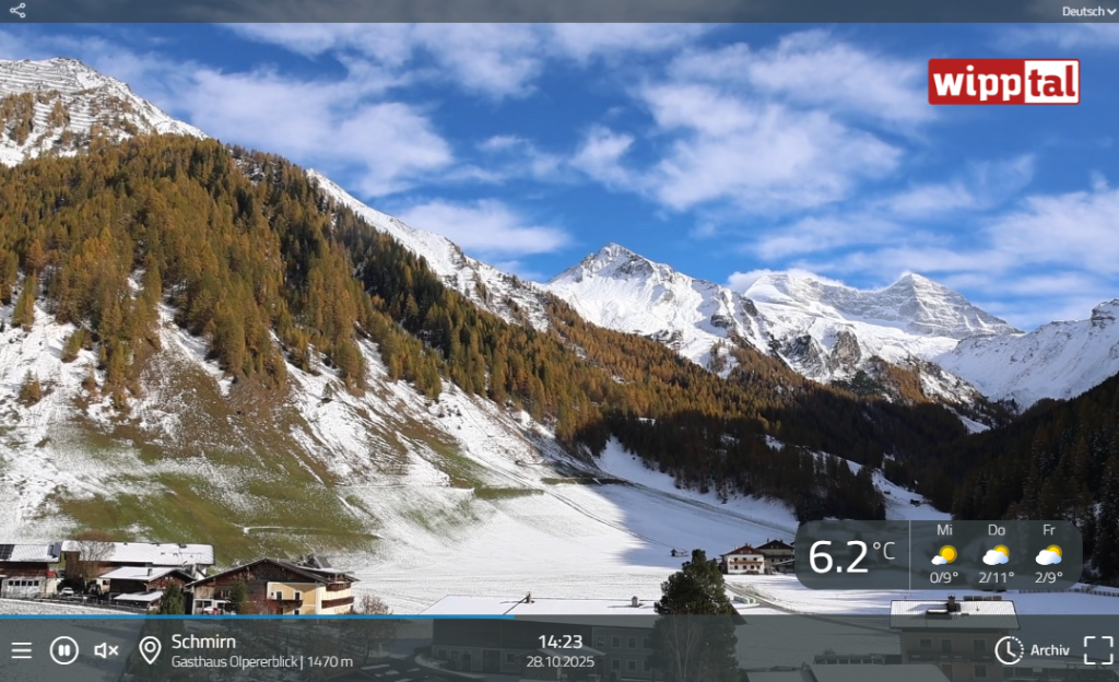 Die neue Webcam beim Gasthaus Olpererblick auf 1.470 m zeigt eindrucksvoll die aktuelle Wetter- und Schneelage – und macht Lust auf den nächsten Ausflug ins Wipptal.