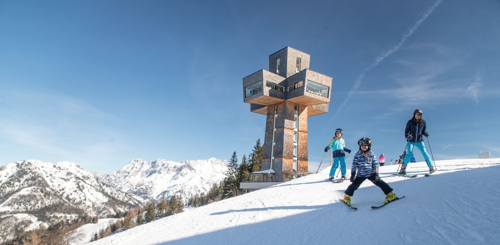 Skigebiet Buchensteinwand: Hier mit dem Jakobskreuz
