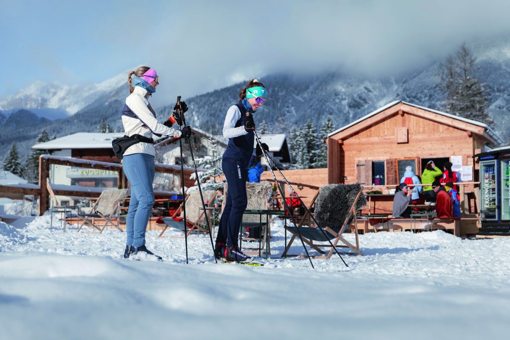 Kulinarische Pause an der Loipe, hier im J'auszeit in Leutasch