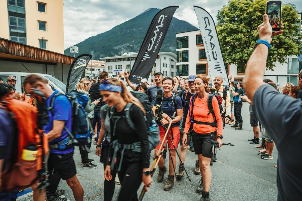glückliche Gesichter im Ziel in Imst