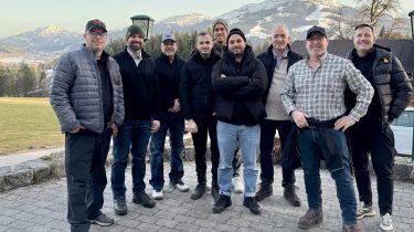 Die Judges vor dem Kitzbüheler Horn in St. Johann in Tirol