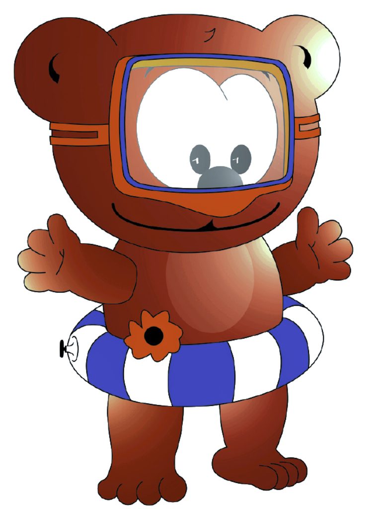 Noah der Bär lädt bei den Natur-Abenteuerkids im Wipptal zu spielerischen Entdeckungen in Wald, Wasser und Natur ein.